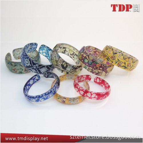 Manufacturer Silkprint Acrylic Bangle Bracelets, Supplier Acrylic Bracelets for Promotion
